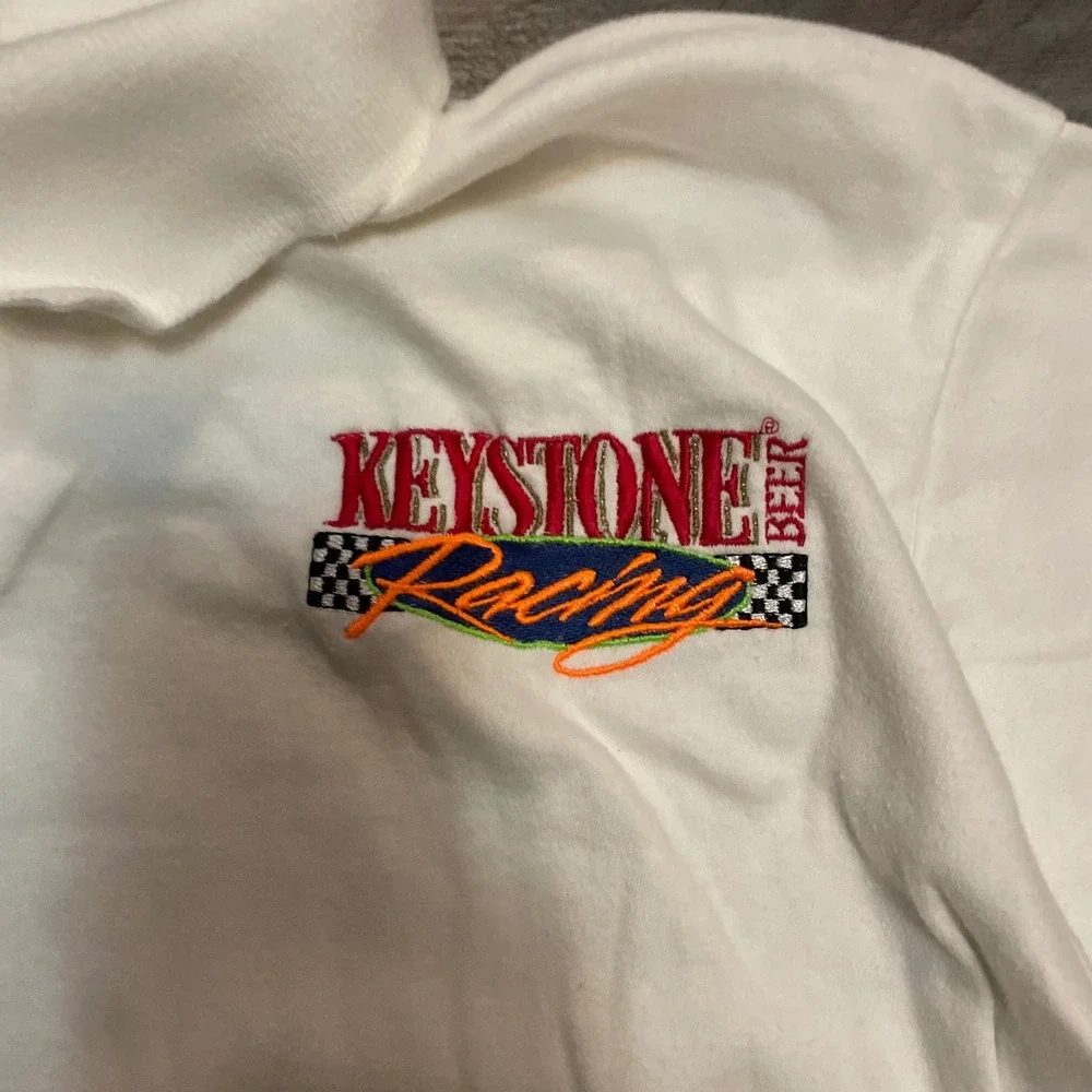 Vintage The Natural Keystone Beer Racing Polo Shirt Mens XL 90s Made in USA - Picture 3 of 6